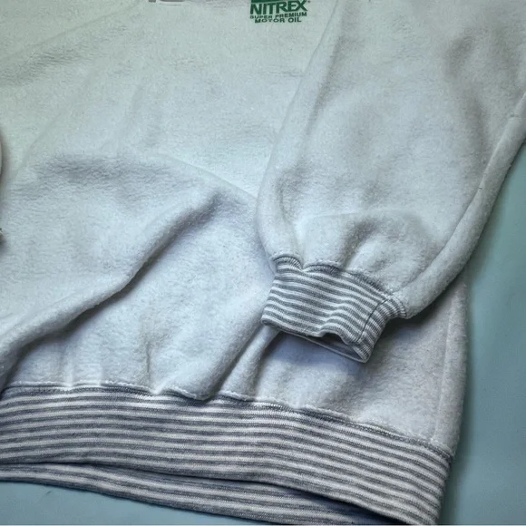 BP Vintage Gear For Sports White and Gray Crewneck Sweater - Picture 6 of 11